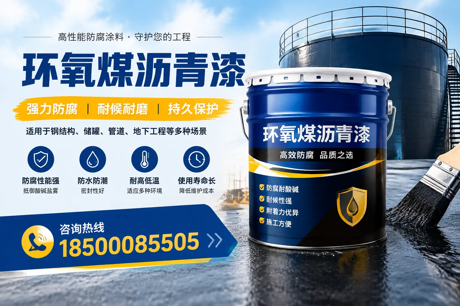 环氧煤沥青漆在工业中的应用，大兴安岭企业的选择
